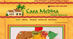 Desktop Screenshot of casamedinarestaurant.com